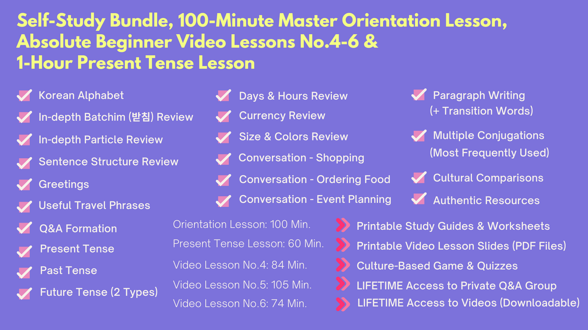 Master Class Lessons No.4-6 for Beginners - Learn Korean with Video Le ...